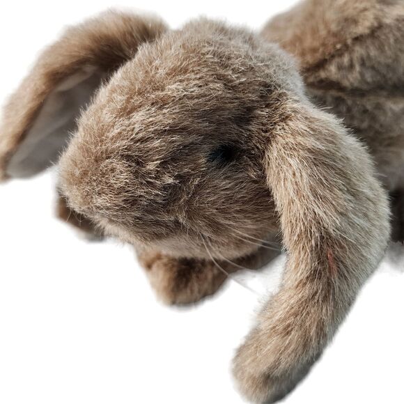 Folkmanis Folktails Brown Bunny Rabbit Plush Hand Puppet 12" Full Body Realistic - Picture 10 of 10